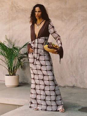 knee length dresses for ladies Bellagio Sequin Bronze Maxi Dress
